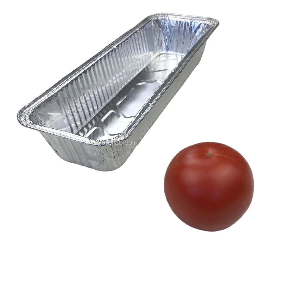 Профессиональное производство, 310*103*53 мм, 1000 мл, прямоугольный одноразовый пищевой контейнер для фаст-фуда из алюминиевой фольги/противни для булочек, лотки для барбекю