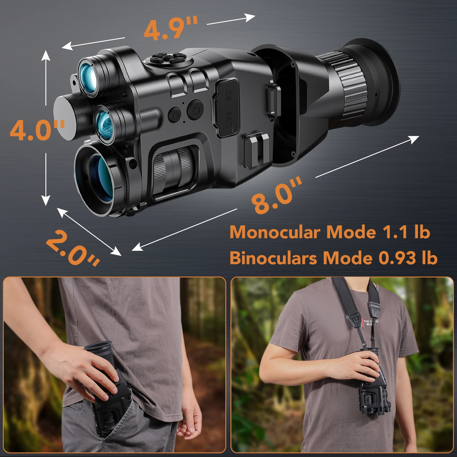 HENBAKER CY789 Night Vision Scope WIFI Support OEM Digital Night Vision Scope for Hunting Sight