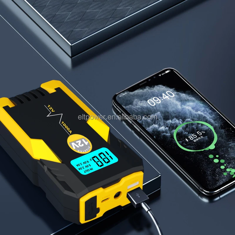 12v Portable Jump Starter For Rechargeable Batteries 16800mAh Multi-Function Power Bank Truck Battery Car Jump Starter