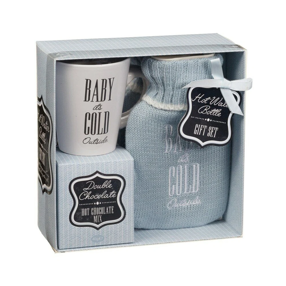 
luxury christmas gift set fragrance bag socks knit hot water bottle cover 