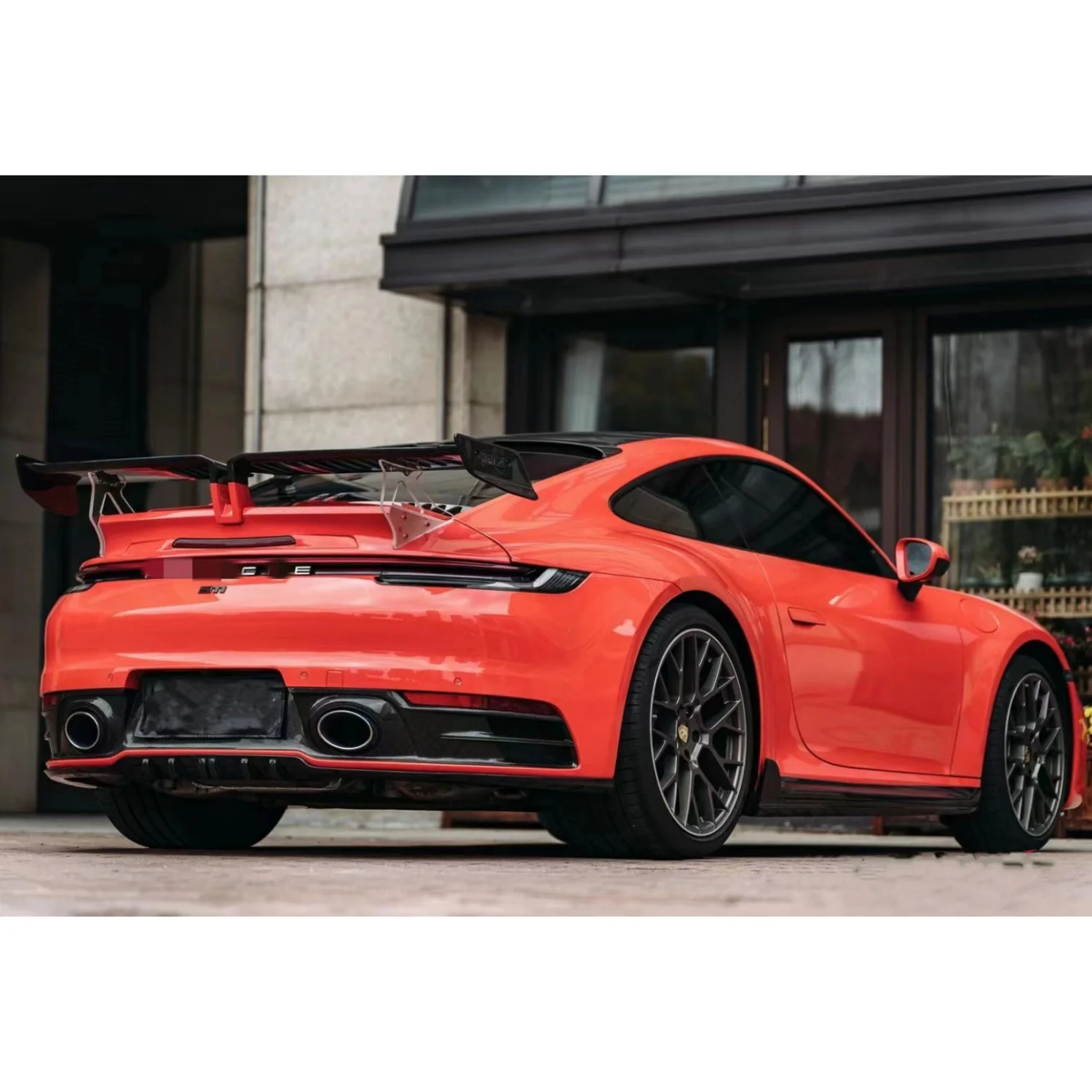 High quality 992 car wing spoiler suitable for Porsche 992 T Style dry carbon fiber top wing