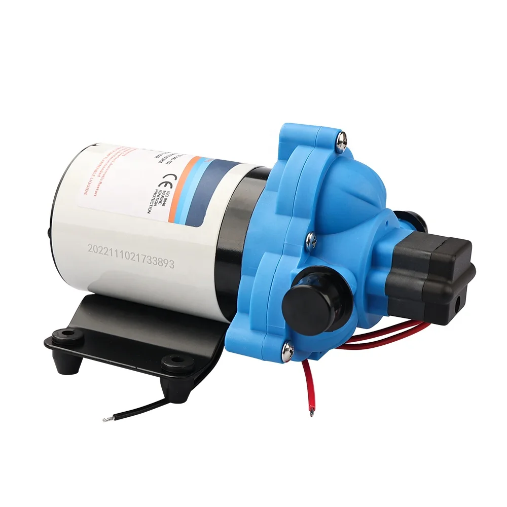 D50113 12V Fresh Water Pump 5GPM 45 PSI Water Diaphragm Pump Self-Priming with Heavy Duty Pressure Switch