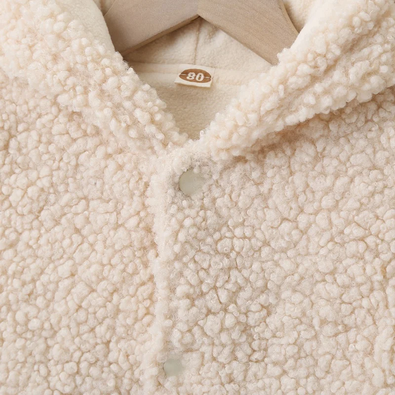 
New Toddler Girl Winter Clothes Cute Patchwork Long Sleeve Hoodies Single Breast Baby Coats Baby Boy Clothes Kids Clothing 0-24M 