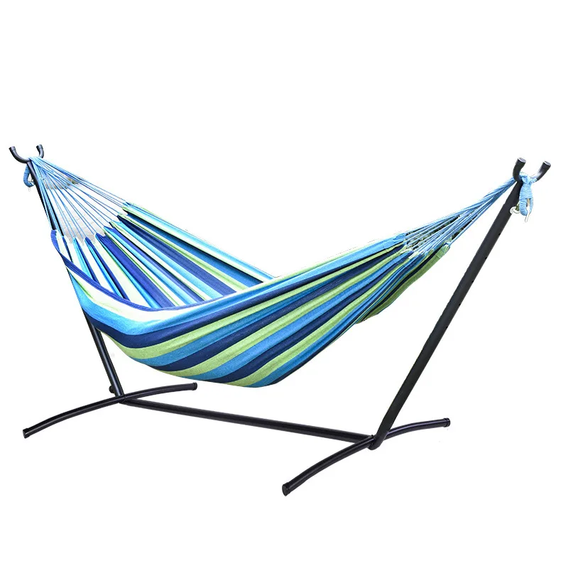 
high quality double outside furniture indoor hammock with stand and canopy 