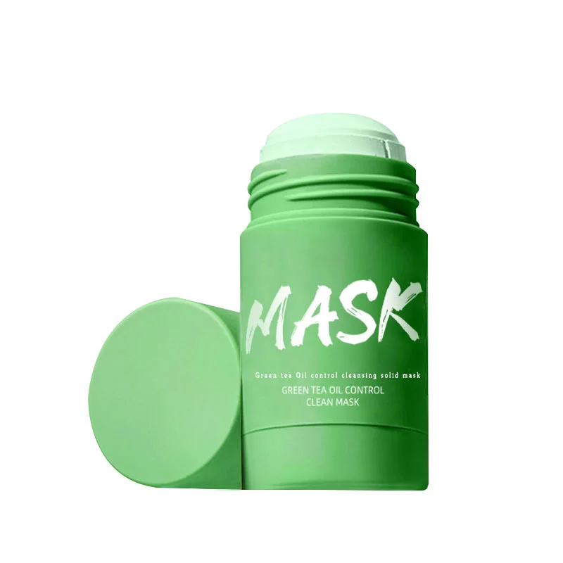 Private label Clay Mask Stick Facial Skin Care Matcha Green Tea Mask Facial Clay Mud Solid Green Tea Mask