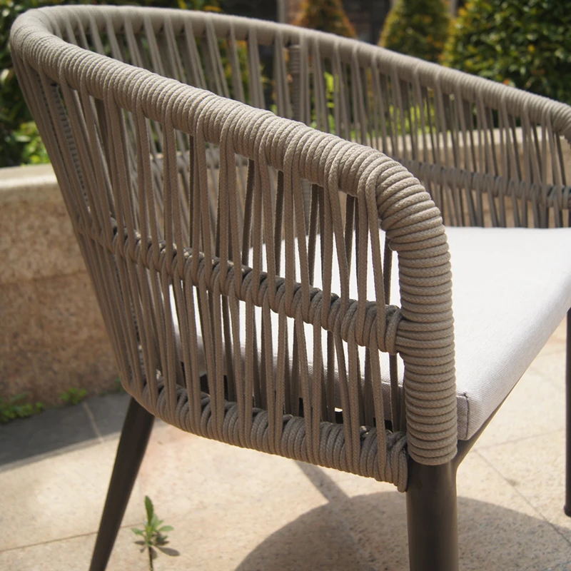 garden furniture China factory direct wholesale granite rope outdoor bistro set