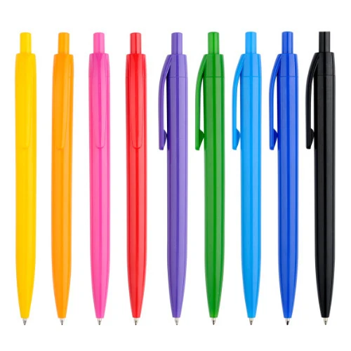 New Design Logo Retractable Ballpoint Pen Printer Plastic Smooth Writing Pens for Girls