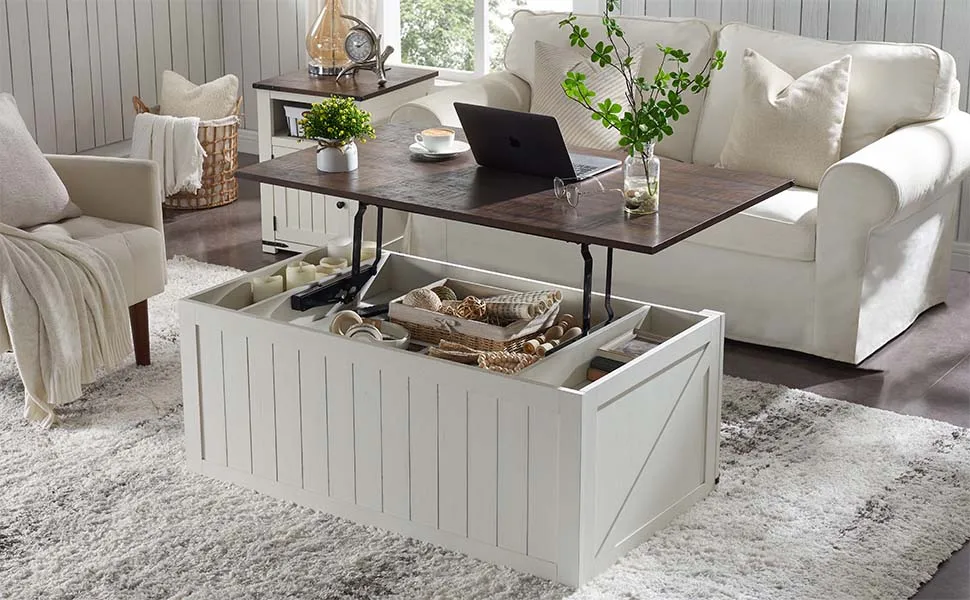 wholesale multifunction foldable height adjustable tea coffee bar table wall unit set and living room furniture