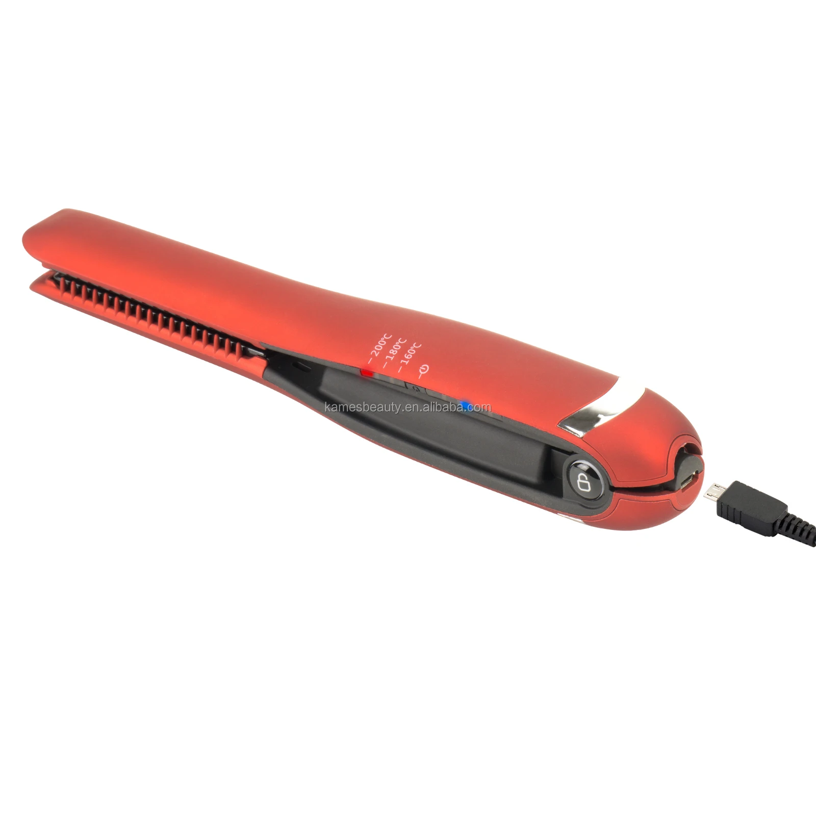 
Mini Size Cordless Hair Straightener Wireless Flat Iron 