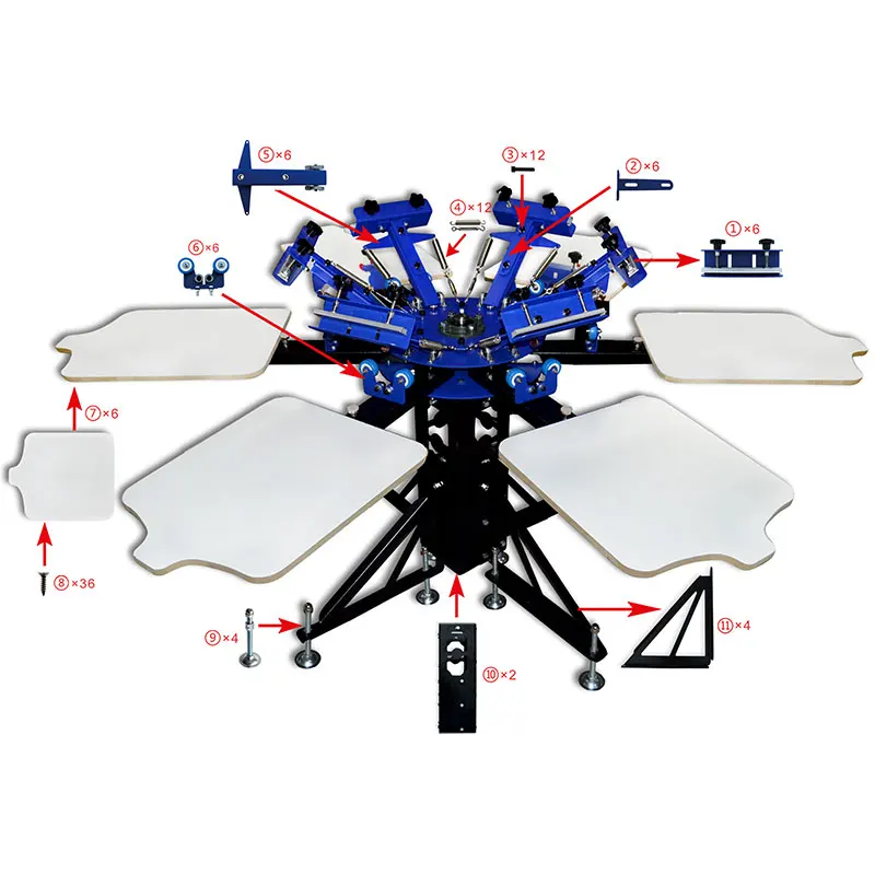 MACROKUN Impresora Serigrafica Pulpo de serigrafia, ручной Трафаретный принтер octopus