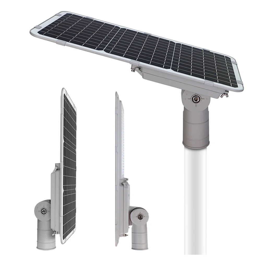 KCD Warm White High Quality Integrated Aluminum Induction New Model LED Outdoor All In One Solar Streetlight 100w