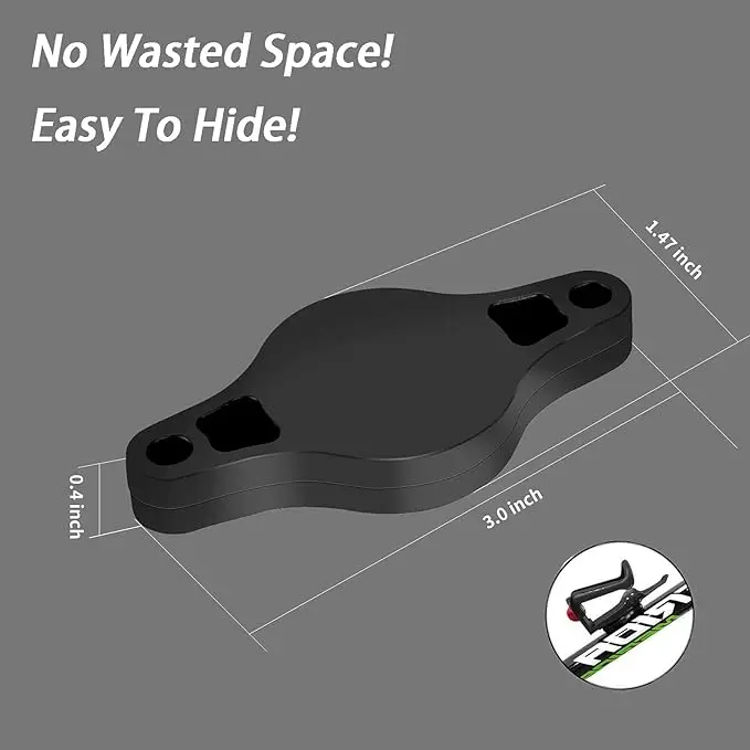Bike Mount Hidden Bicycle GPS Tracker Holder Anti-Theft Case SiNE Tag Holder  Waterproof Protective Holder Hides Air & Tag