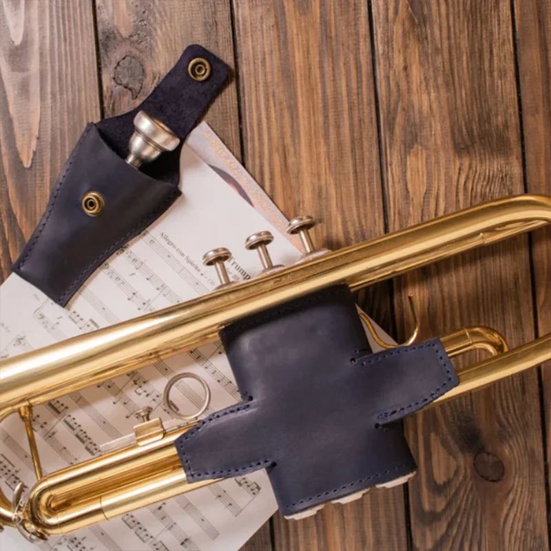 Musical instrument accessories trumpet protective sleeve gift choice PU leather personalized trumpet protector holder