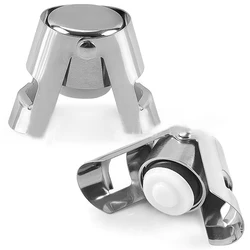 Customized logo stainless steel champagne sparkling wine bottle stopper with strong sealing and reuse