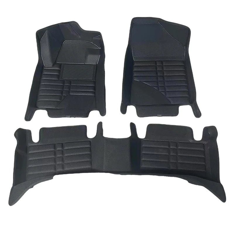 New wholesale low price customized hot sale luxury 5d all-weather waterproof non-slip pvc leather 7d car floor mats
