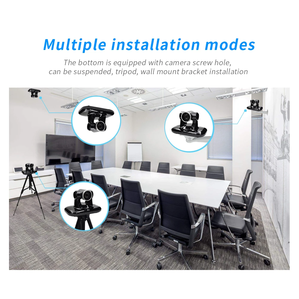 YSX Full PTZ Camera Zoom Hd Conference Camera YSX-320R 1080P HD SDI DVI USB Output 18x 1.07 Kg CN;GUA Black 2.2 Million Pixels