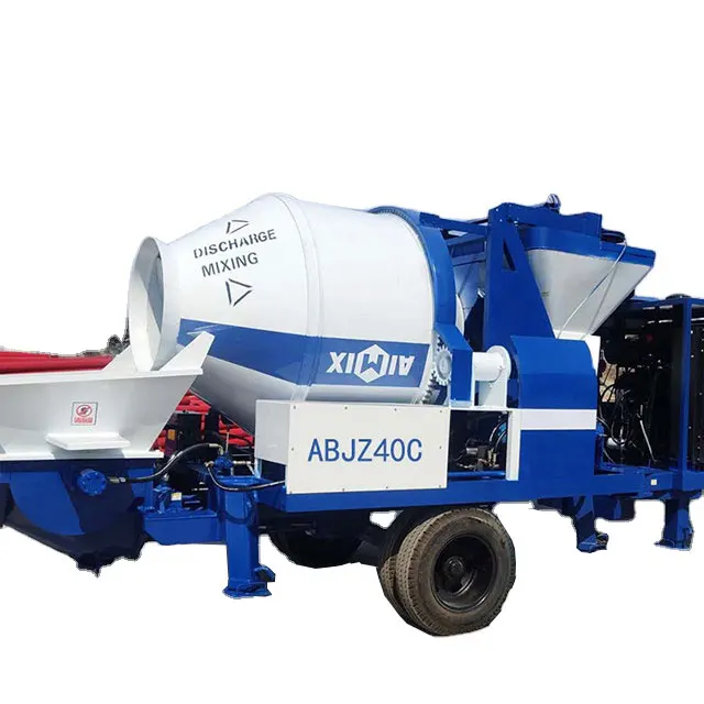 Portable both concrete mixer and pump for sale