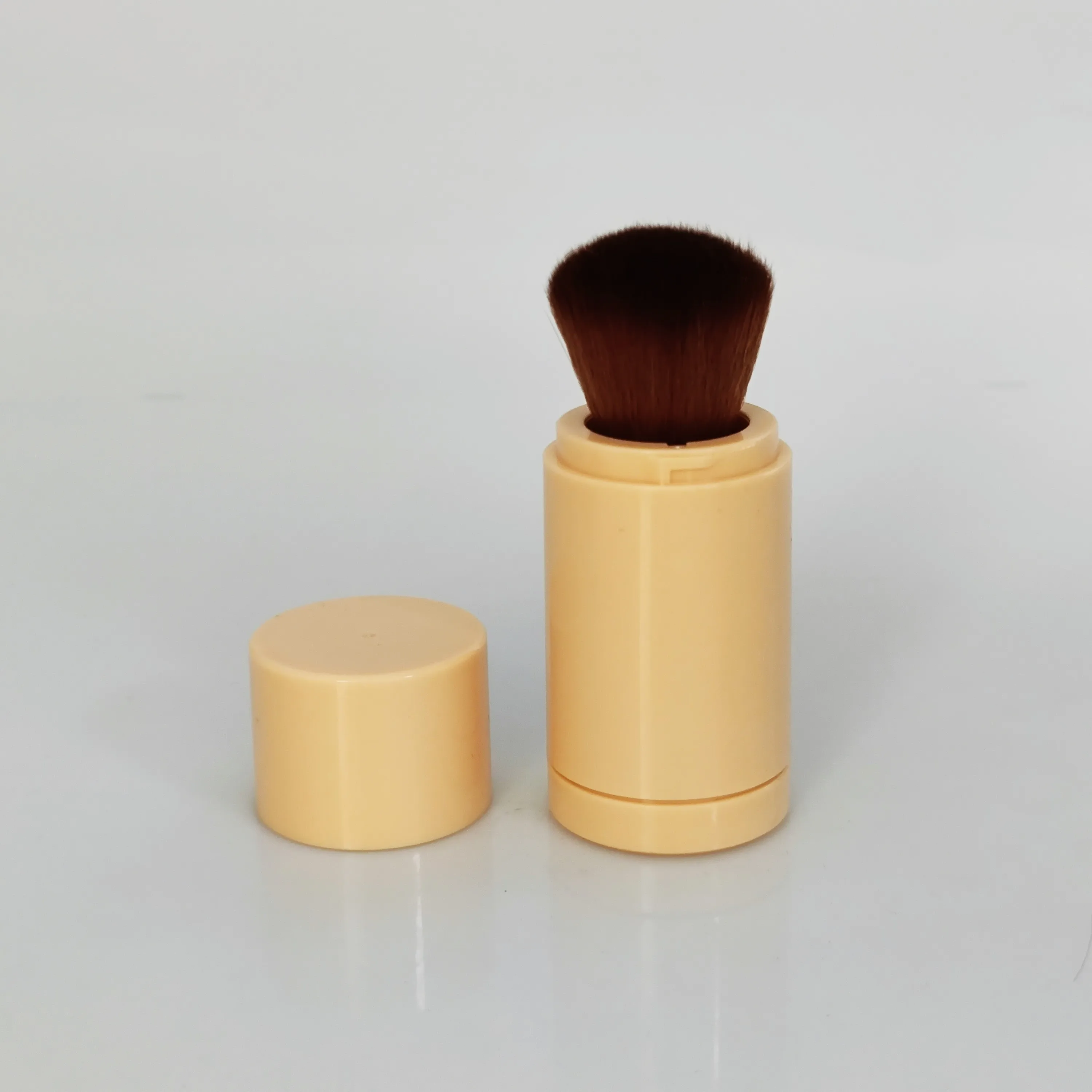 cosmetic packaging makeup powder case tube with brush