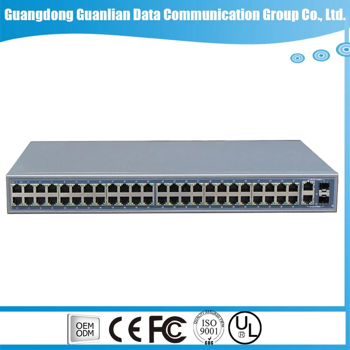 48-port L2 access switch Enterprise access equipment Gigabit network monitoring switch