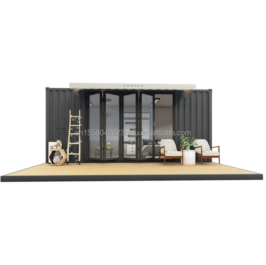 20ft Modular housing and container housing. Country style container with front terrace