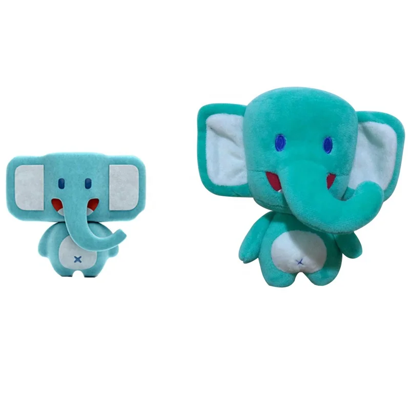 lovely promotion gifts soft animal stuffed colorful elephant soft pillow plush toys