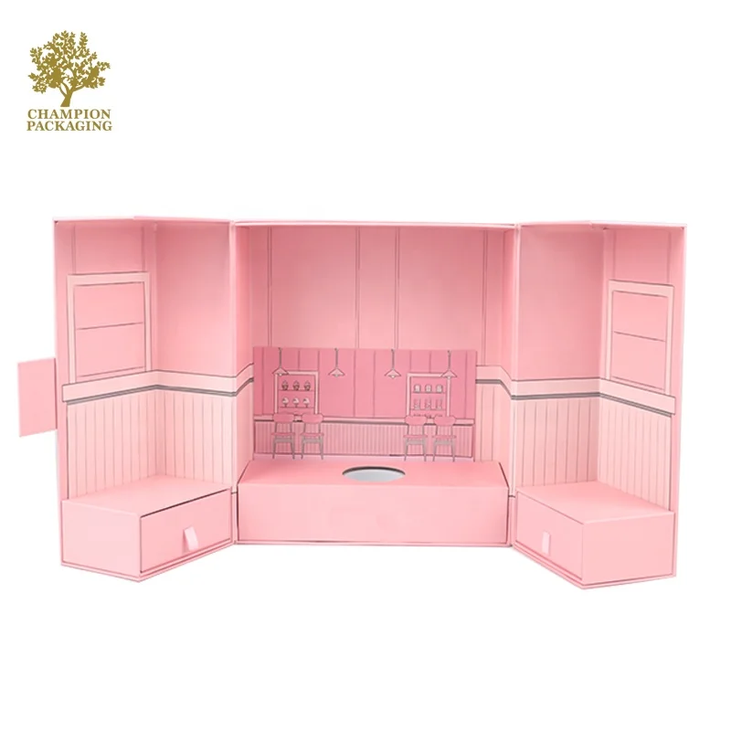 Custom design luxury printed art paper cosmetic box for skin care cream packaging