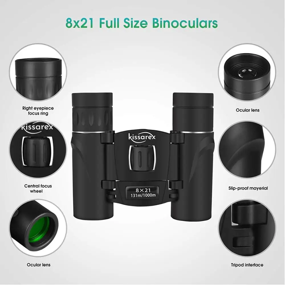  Предвиденный индивидуальный Oem 8X21 высококачественный маленький бинокль