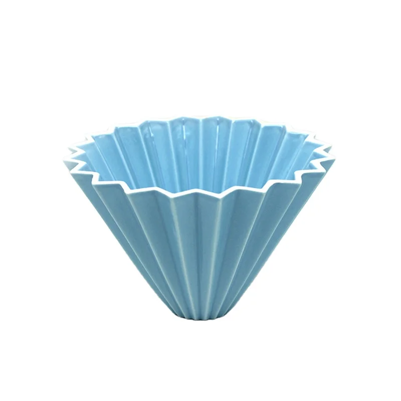 
hot selling ceramic dripper Origami shape 