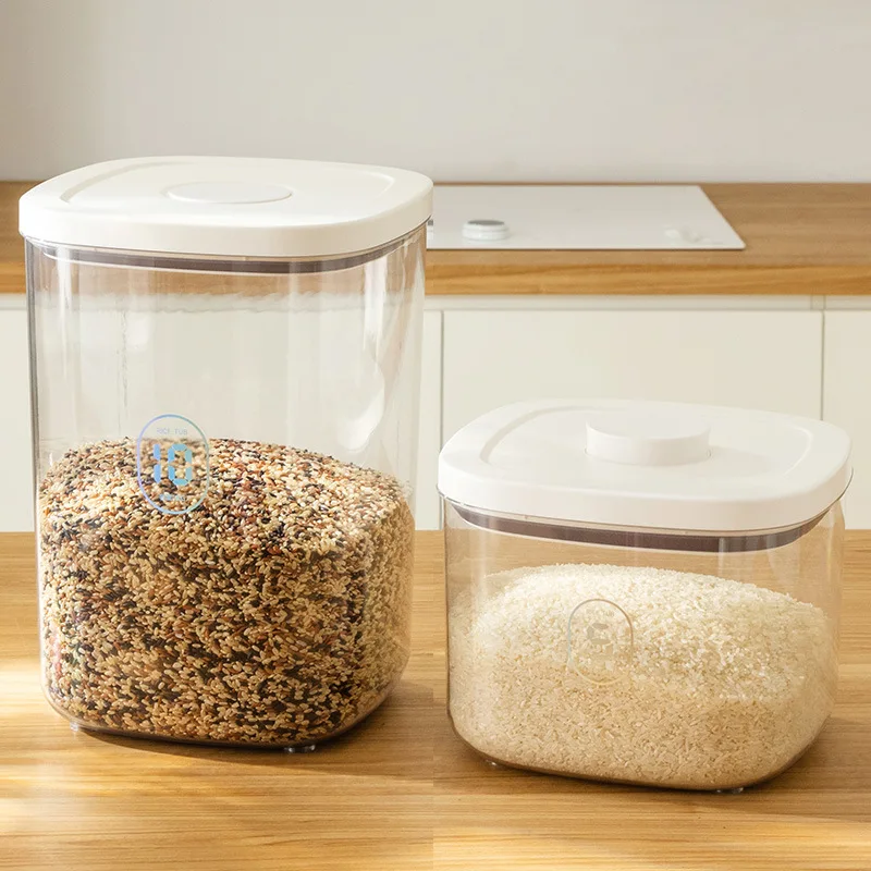 Direct Deal Dry Food Storage Container With Anti Oxidation Transparent Plastic Durable Kitchen Storage Hermetic Food Container