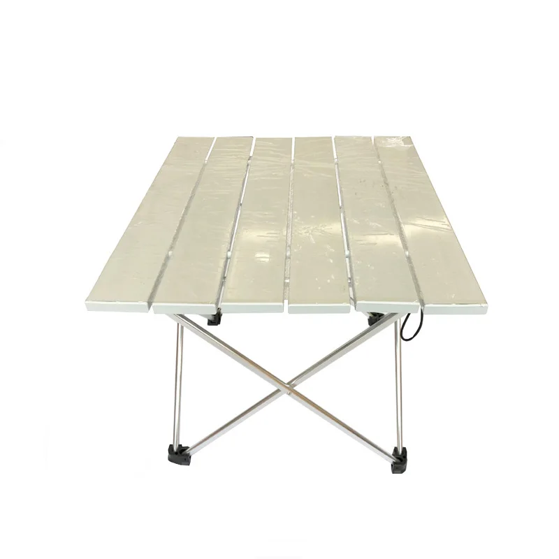aluminum alloy folding camping table roll up easy carry  take up ultralight lightweight outdoor use BBQ camping  picnic table