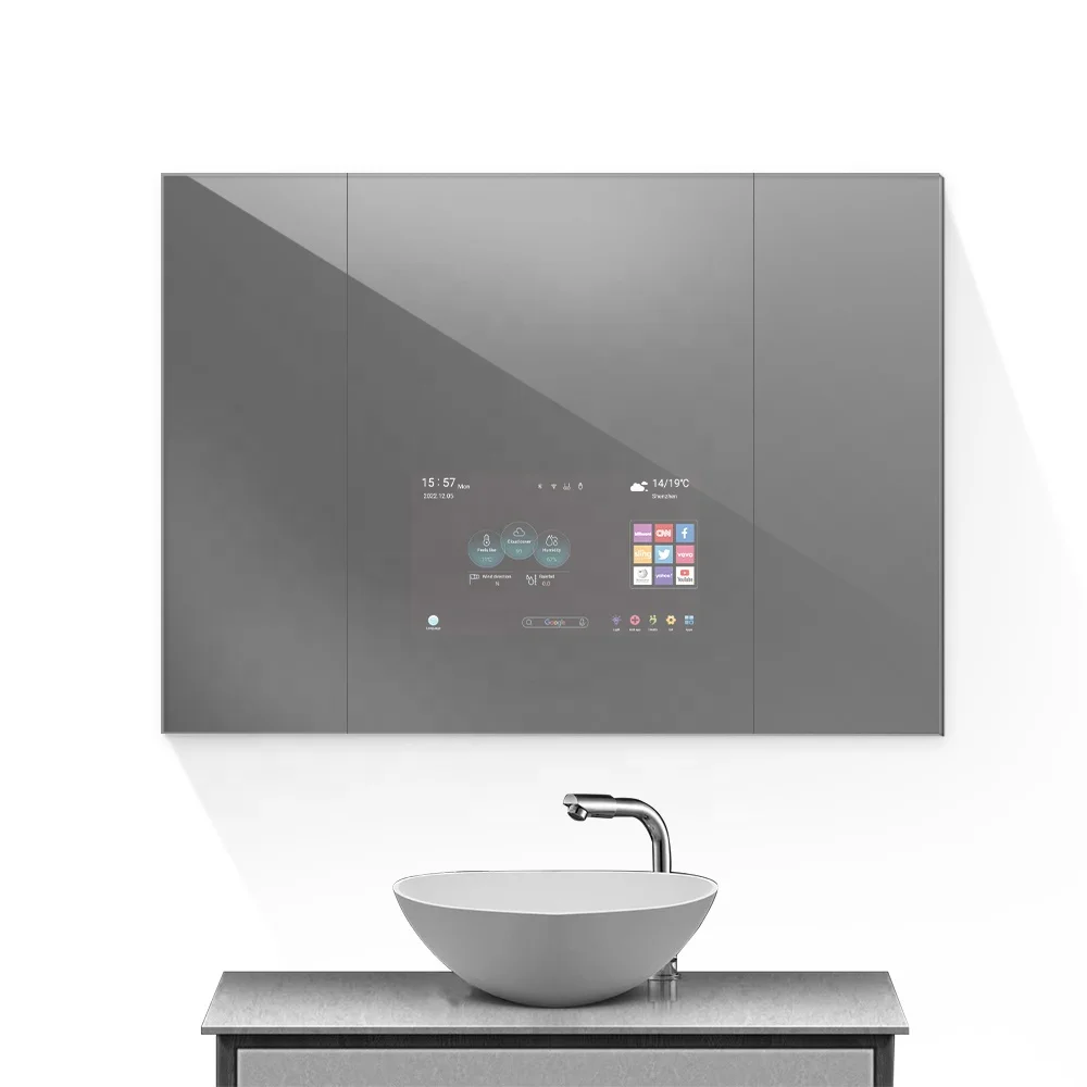 Fog-Free Mirrors for Wall Smart TV in Magic Mirror For Hotel Villa Bathroom