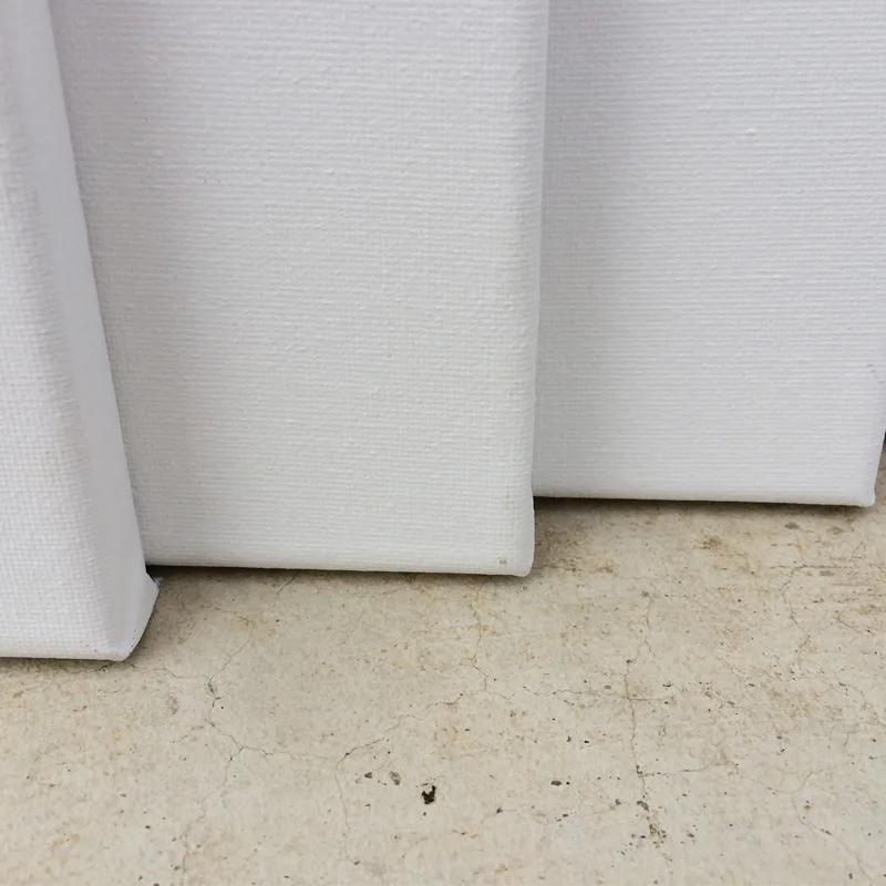 Объемная пустая холщовая доска, тройная заготовка, пустые белые художественные холсты, предварительно растянутый хлопковый холст для рисования акриловой масляной краской