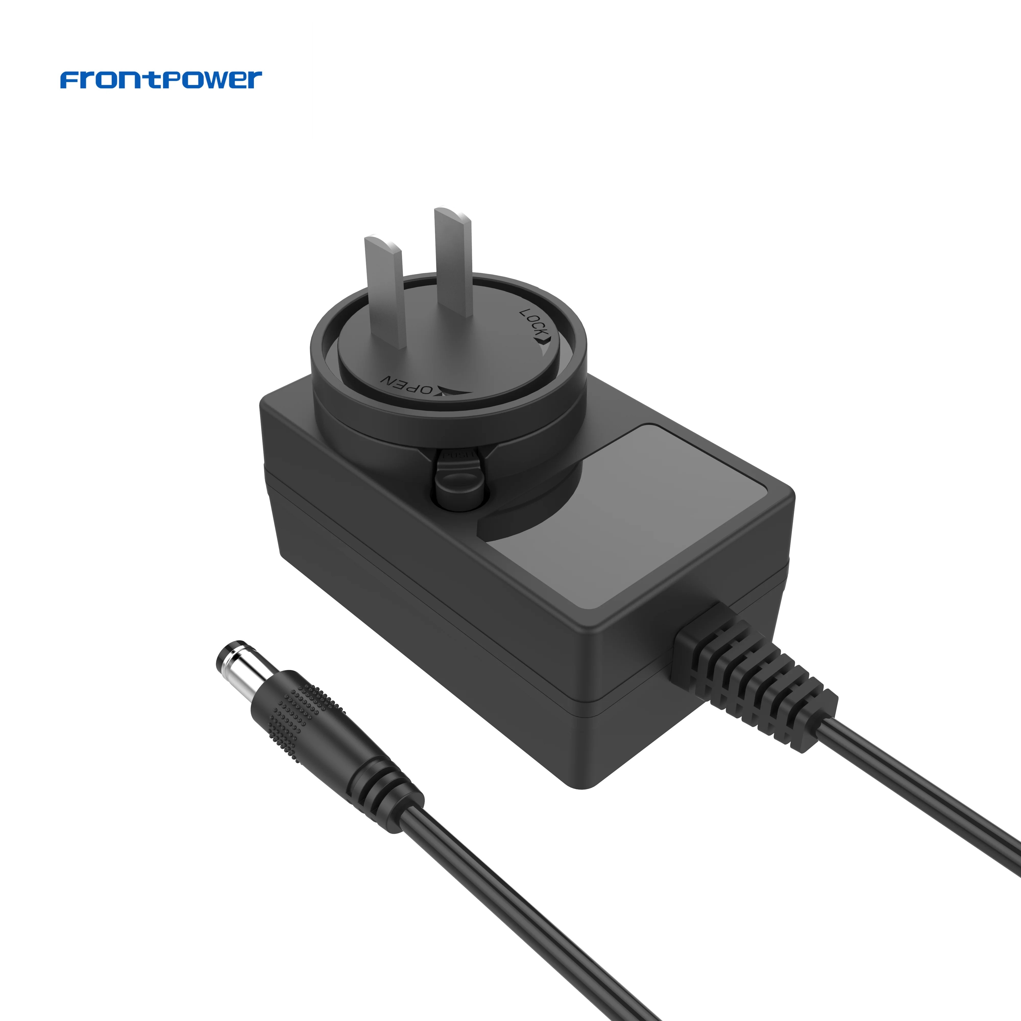 Фронтальный блок питания 12 В, 2 А, 24 В, 1 А, сменный Штекерный адаптер с UL/ CE/FCC/GS/SAA/RCM/CCC/PSE для игрока