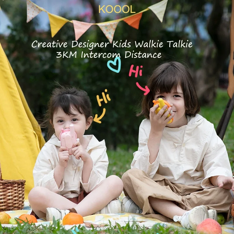 Portable Handheld 3KM Interphone Rechargeable Kids Long Range Walkie Talkie Toys For Kids