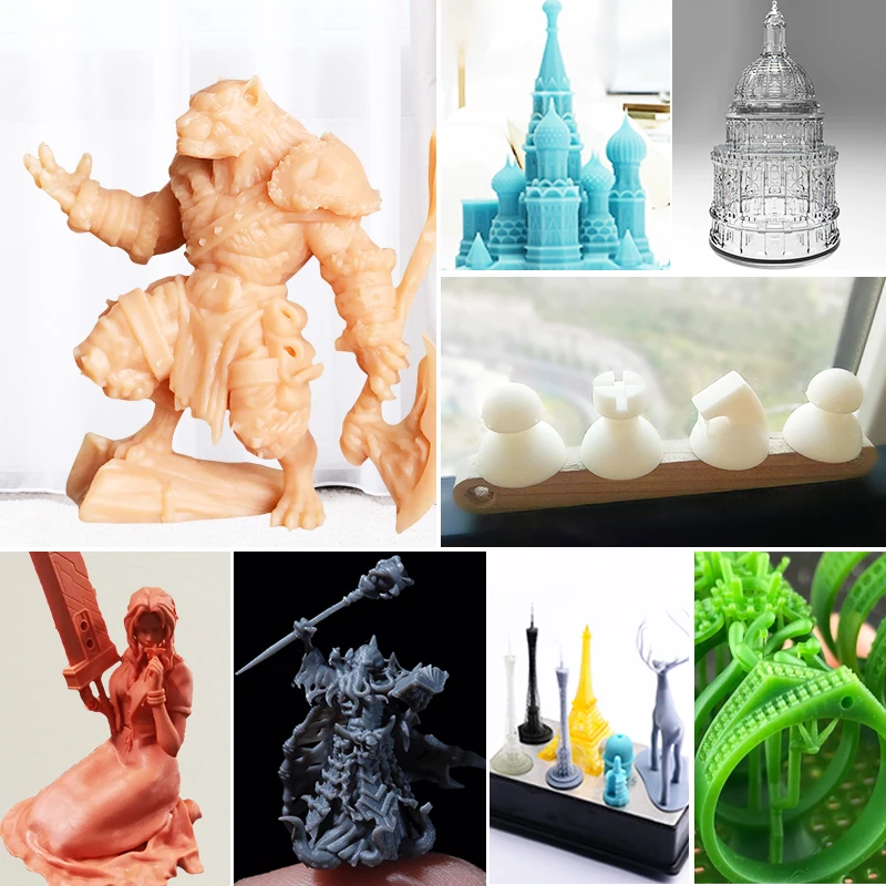 3D Printer Liquid Photosensitive Resin Consumables LCD Light Cured Rigid Dental Mold Industrial Resin UV 405nm