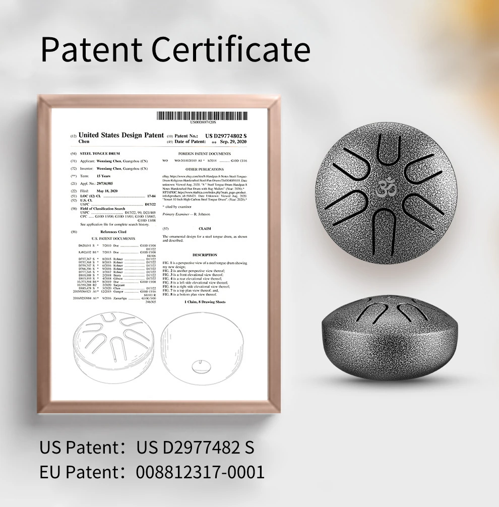 wholesale Mini Music Instrument Percussion 3 Inch 6 Notes Ethereal Drum Steel Tongue Drum