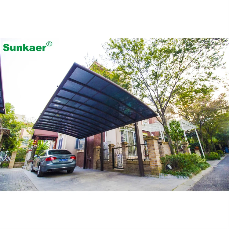2024 China Factory Supply Waterproof Customized Cheap Car Parking Shed Design with Polycarbonate Roof