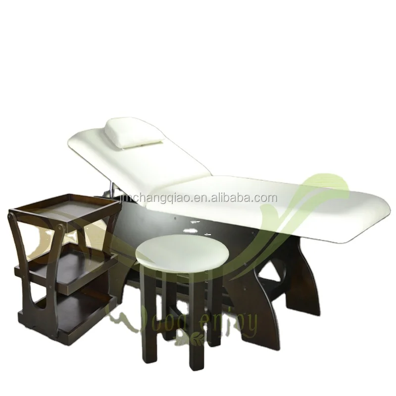 OAK WOOD massage bed 326#,High-end Beauty salon & spa furniture Spa Treatment bed