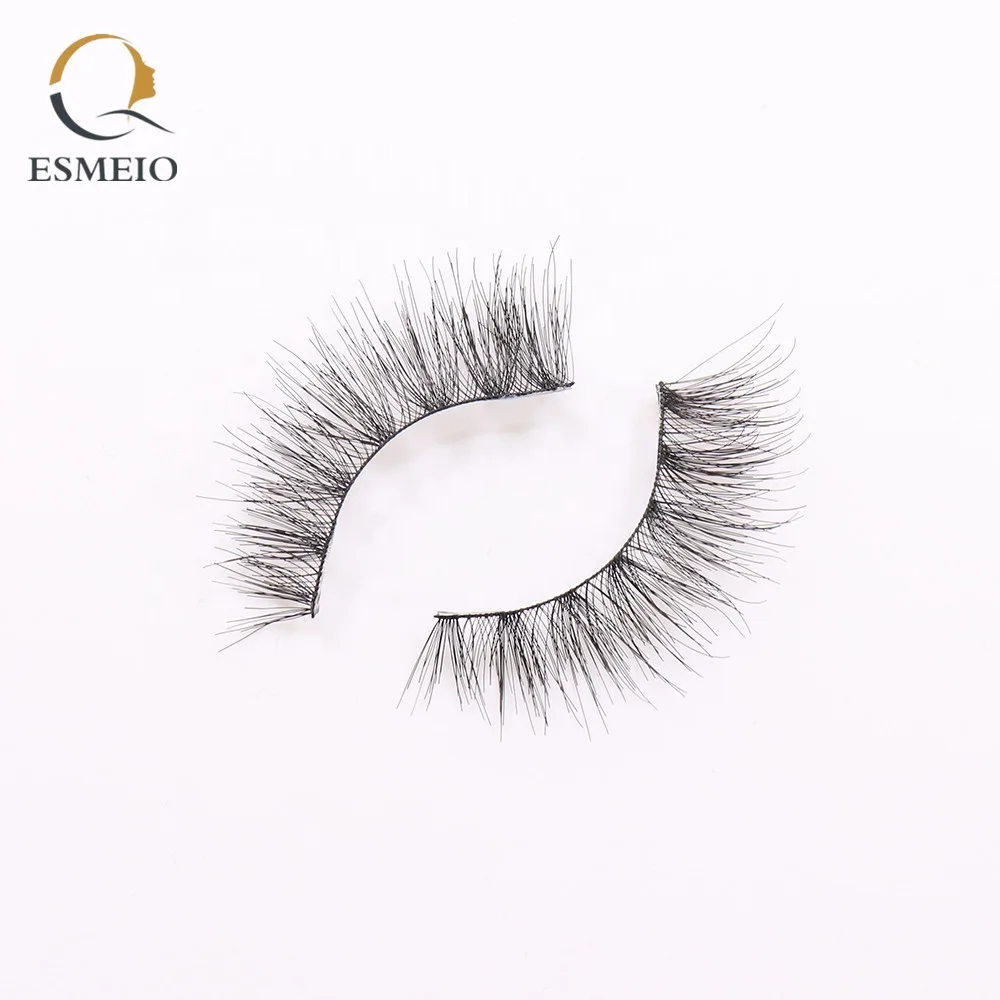 
100% Handmade Human Hair Double Layer Eyelash Package Box Custom OEM Service Lashes 
