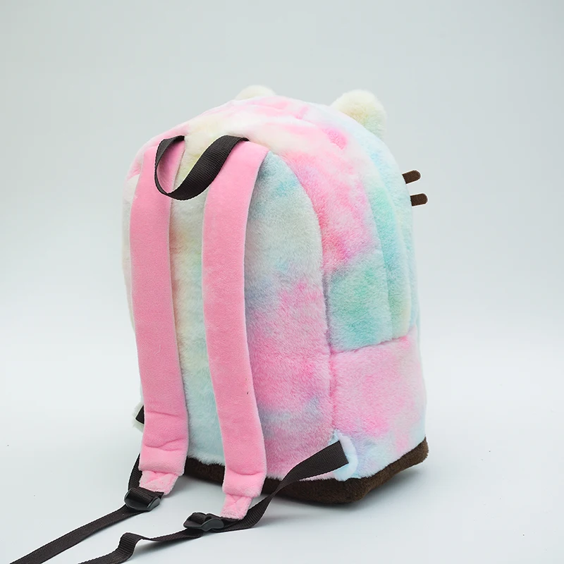 Cat anime pattern Custom High Quality Cute Multi-function Canvas University Student School Bags  Laptop Backpack