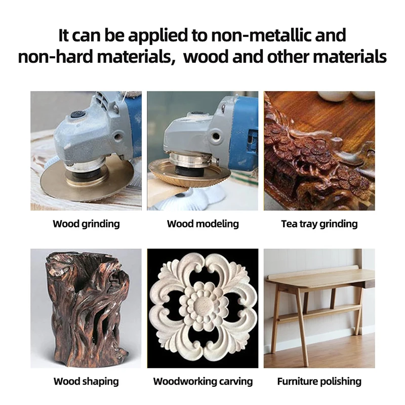 KEGRET Woodworking Angle Grinding Wheel Wood Sanding Carving Disc Angle Grinder Wheel For Rapid Removal Shaping 22mm