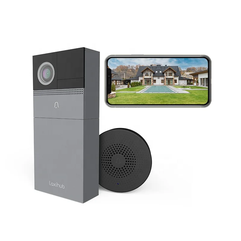 Laxihub Night Vision AI PIR DeteCtion WiFi Video Doorbell Camera