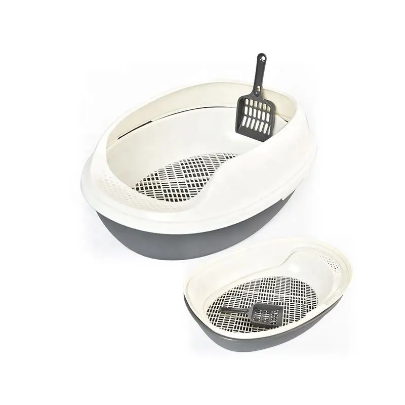 Wholesale Easy Cleaning Detachable Lightweight Best Plastic Cat Litter Toilet Litter Box For Cats