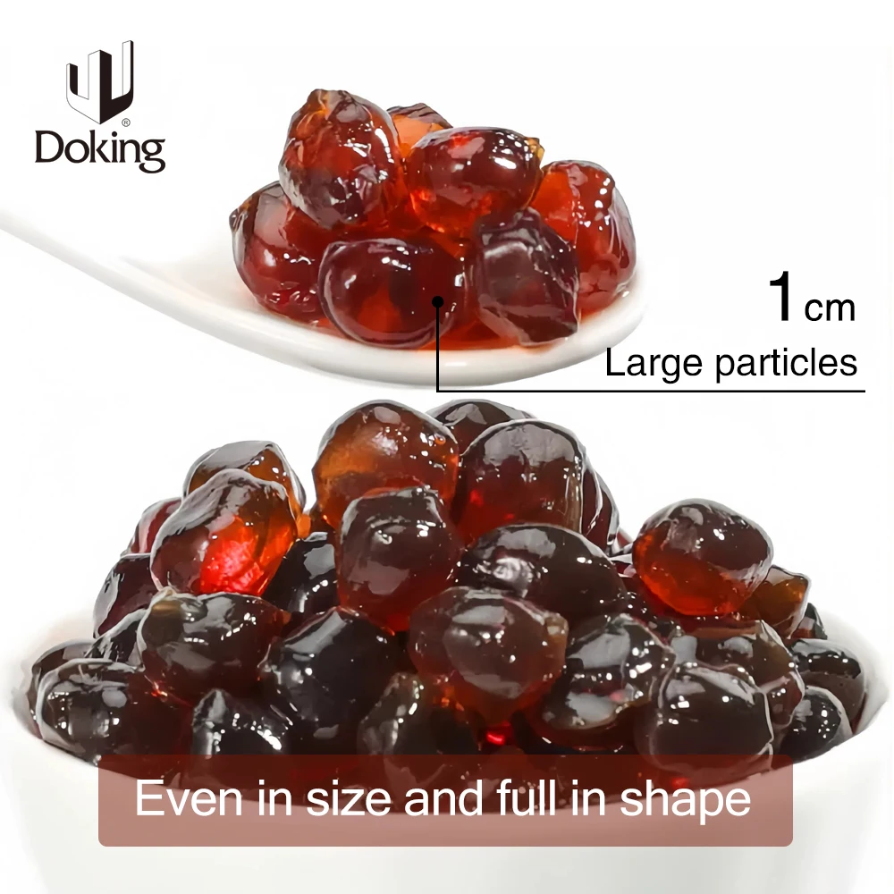 Фабрика Doking Popping Boba продает высококачественное сырье для Пузырькового чая со вкусом коричневого сахара хрустальный шар