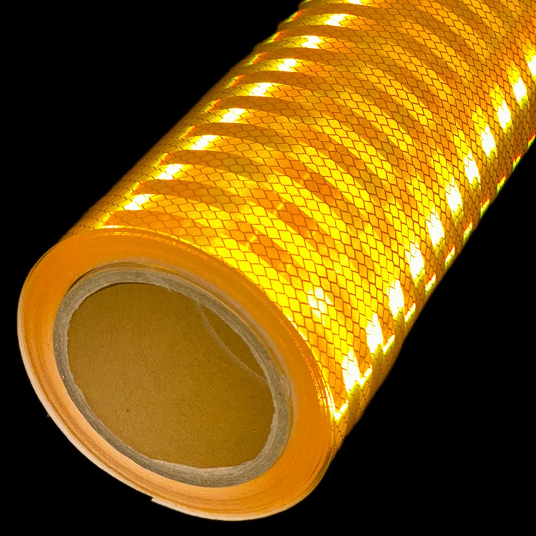 1.22mx45.7m 3 Years Self Adhesive Road Sign Eco Solvent Prismatic Reflective Sheeting