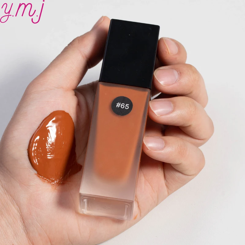30ml Black Lid Square bottle Oil Free Oil Control Vegan Foundation Fit Me Cream Makeup Liquid Foundation Face Cosmetics