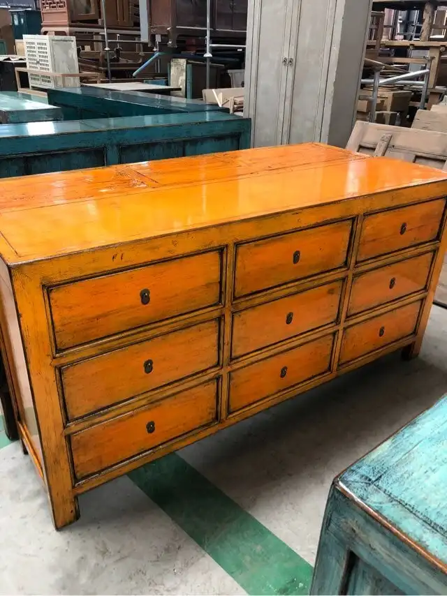 Wholesale Vintage Shabby Chic Reclaimed Home Furniture Used Wooden Storage Cabinet