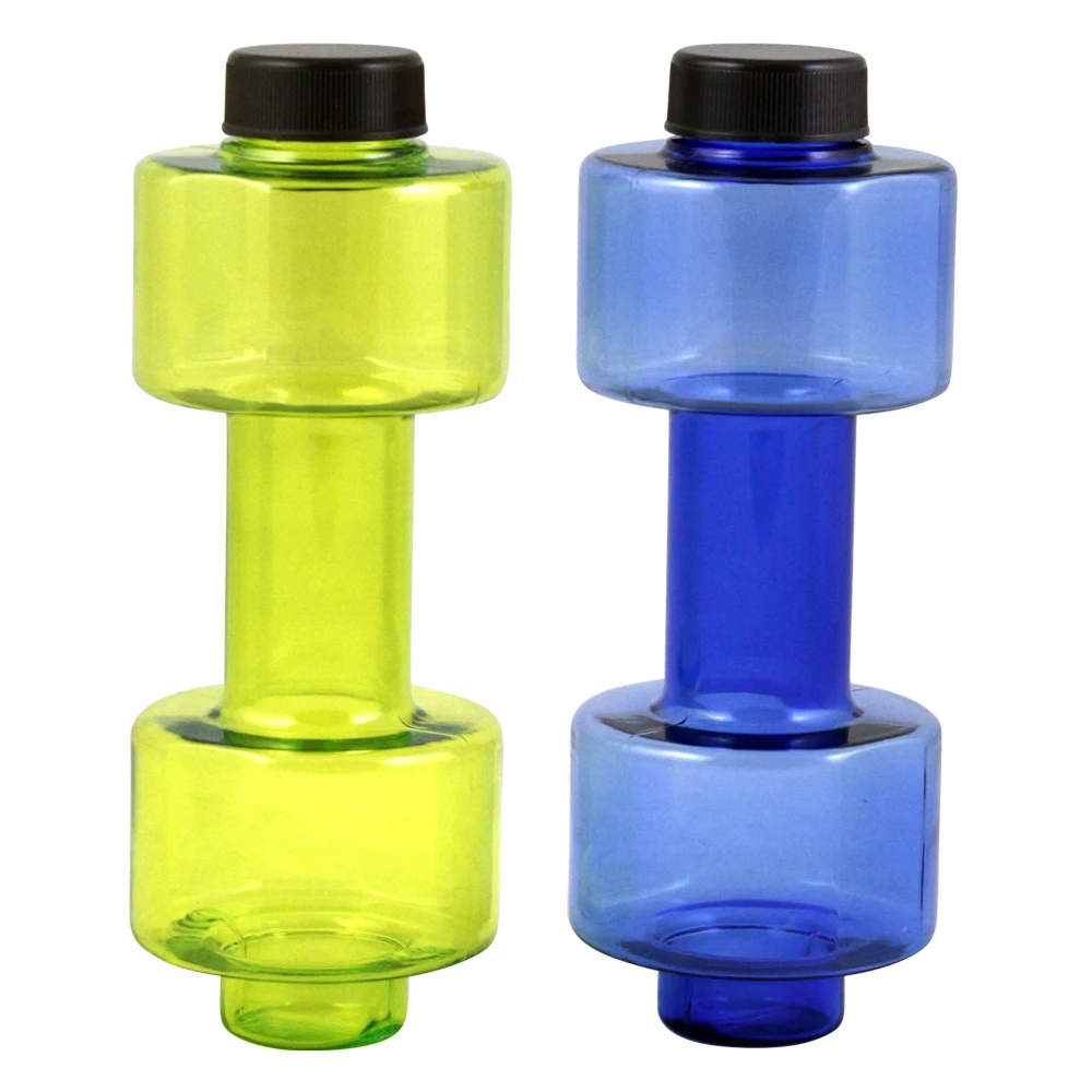 price Dumbbell Shape bpa free water bottle plastic tritan water bottle for gym shaker bottle