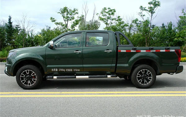 Factory price Huang Hai N1S LHD double cabin 4x4 gas pickup truck for sale