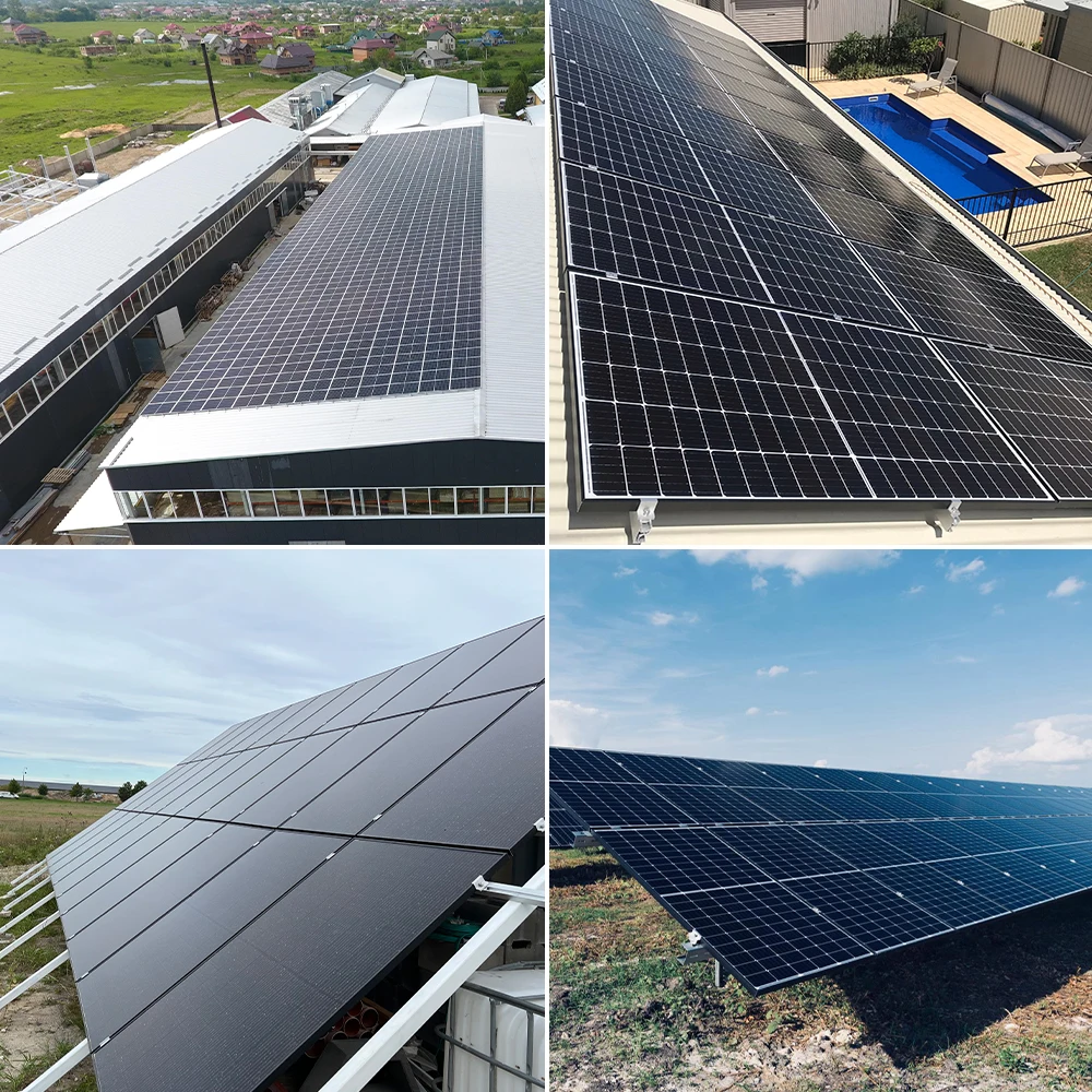 Sunpal Photovoltaic Solar Panel 545W 550W Paneles Solares Ventas On A House